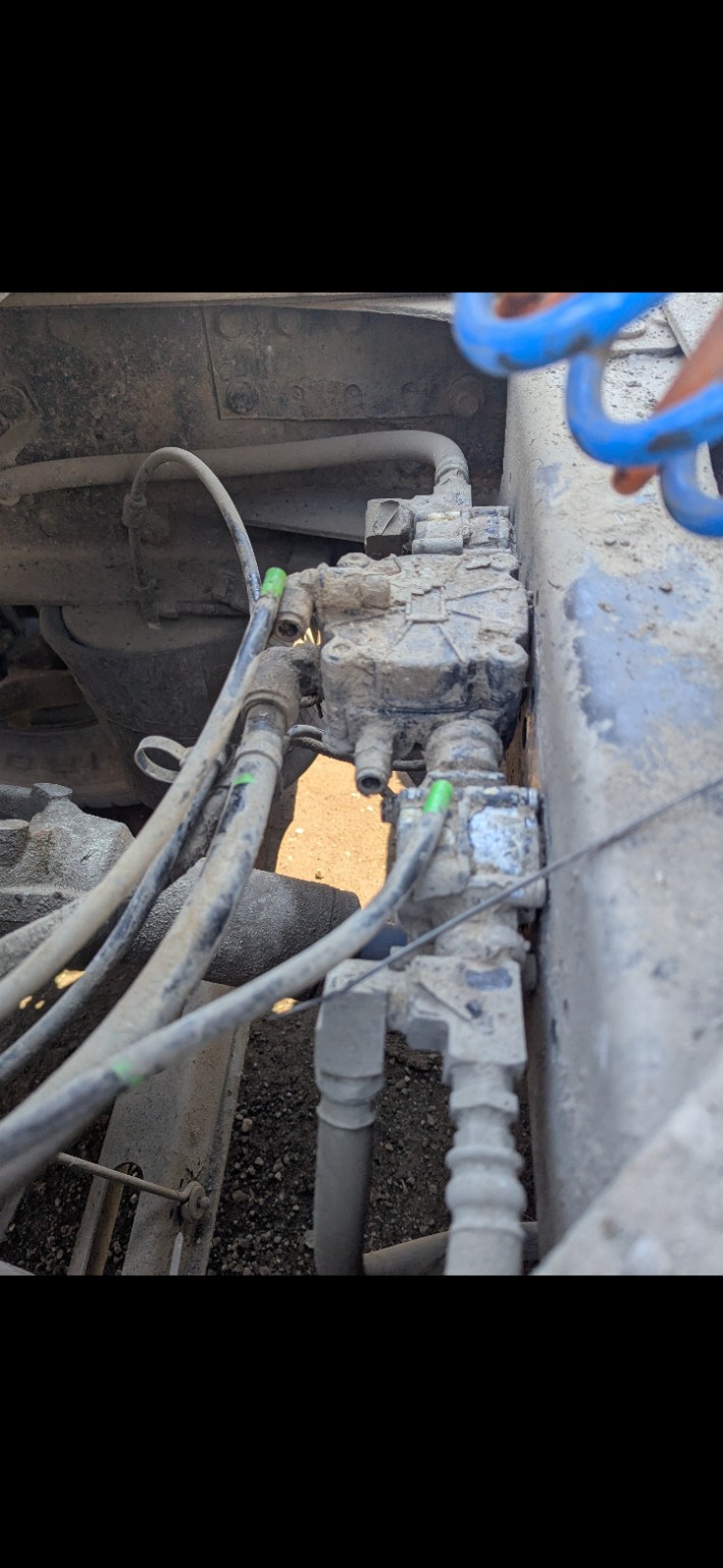 Old truck valve before replacement